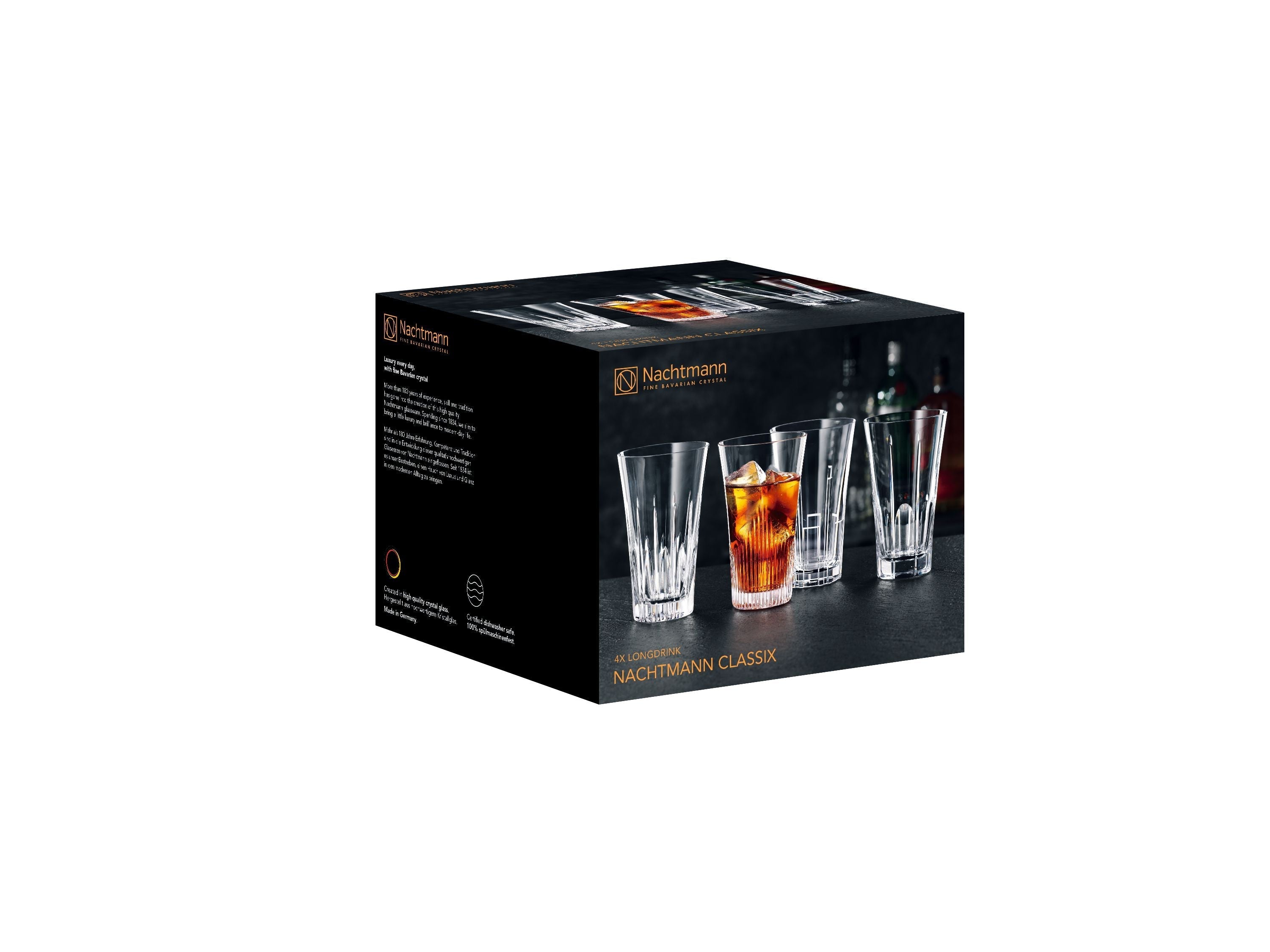  Nachtmann Classic Longdrink Glass Set of 4 - Clear - Bonton