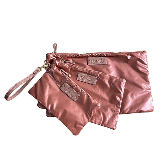 The Carly Trio Wristlet Rose