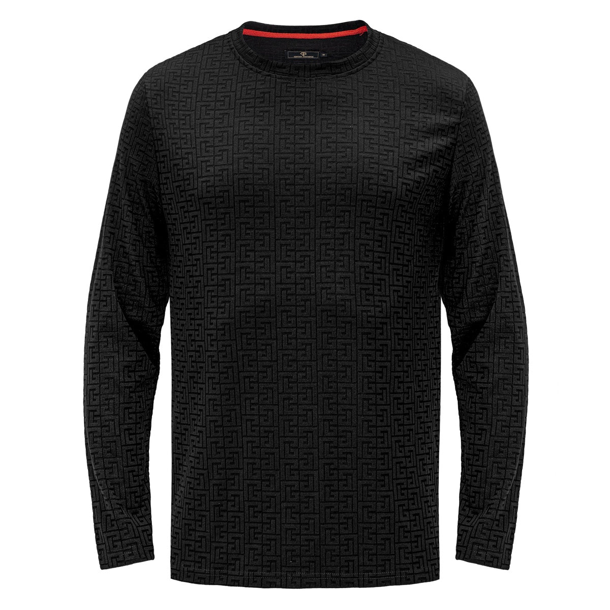  Barocco PERFECT TIMING LS T-SHIRT - CENTURY PENTHOUSE BLACK - BLACK - Bonton