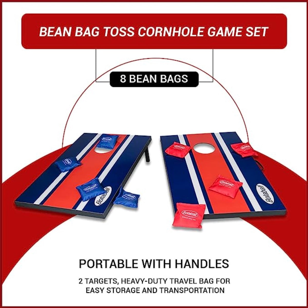  Bolaball Premium Portable Cornhole Game Set - All-Inclusive With Bean Bags, Easy Setup - Default Title - Bonton