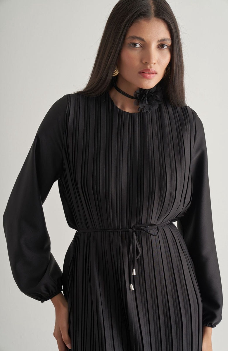  Mizalle Mizalle Maxi Dress - Black - Bonton