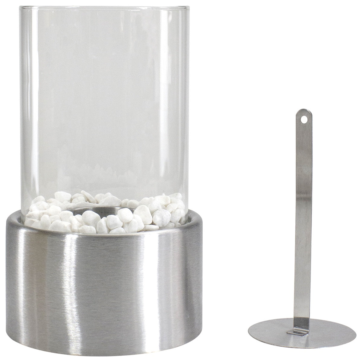  Northlight Bio Ethanol Round Portable Fireplace With Base - 10.5
