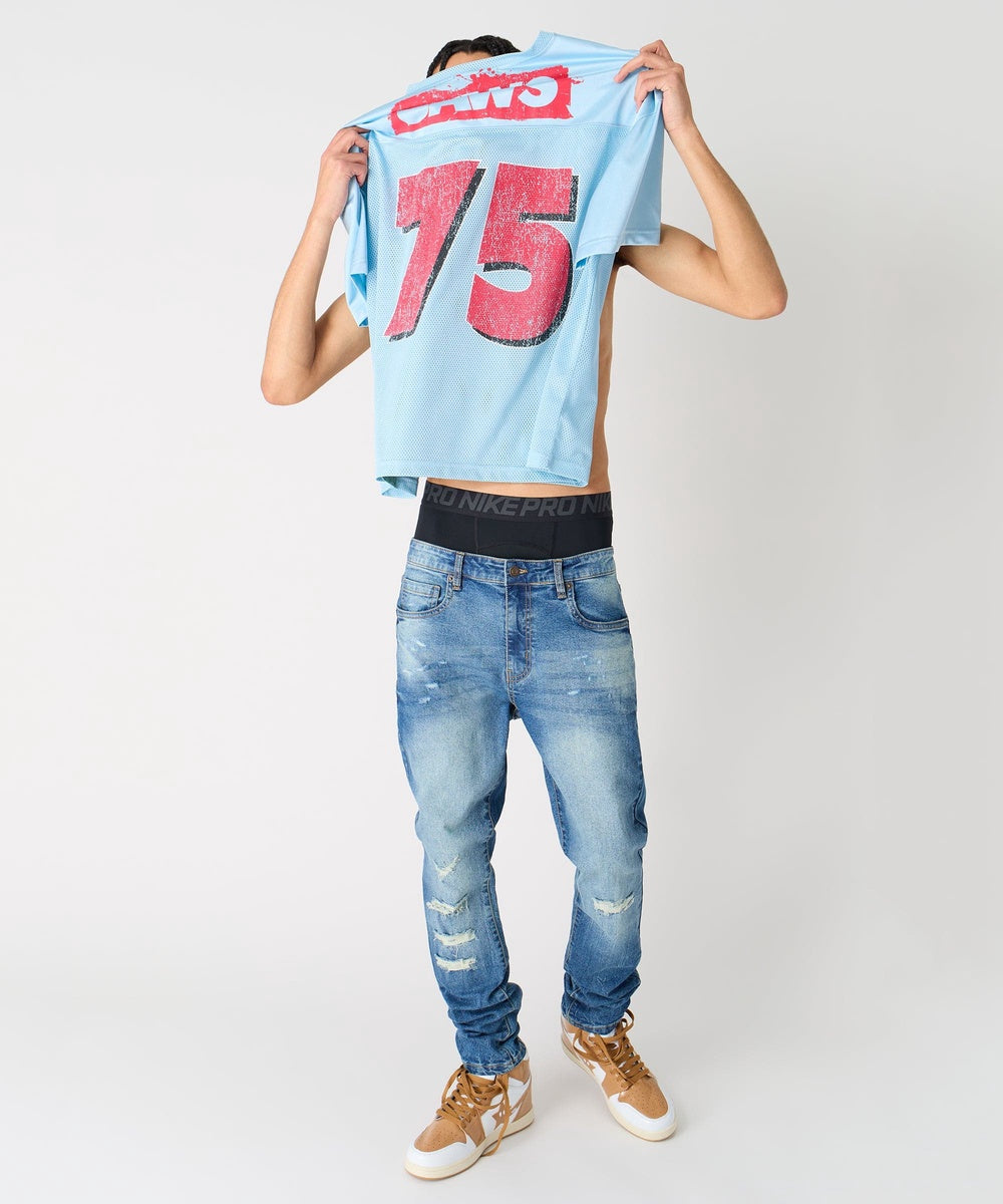  Reason Clothing Jaws Football Jersey - Light Blue - LIGHT BLUE - Bonton