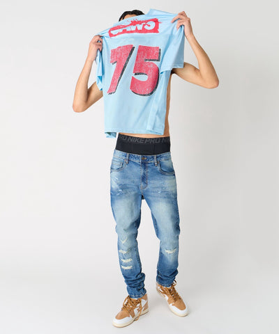 Jaws Football Jersey - Light Blue