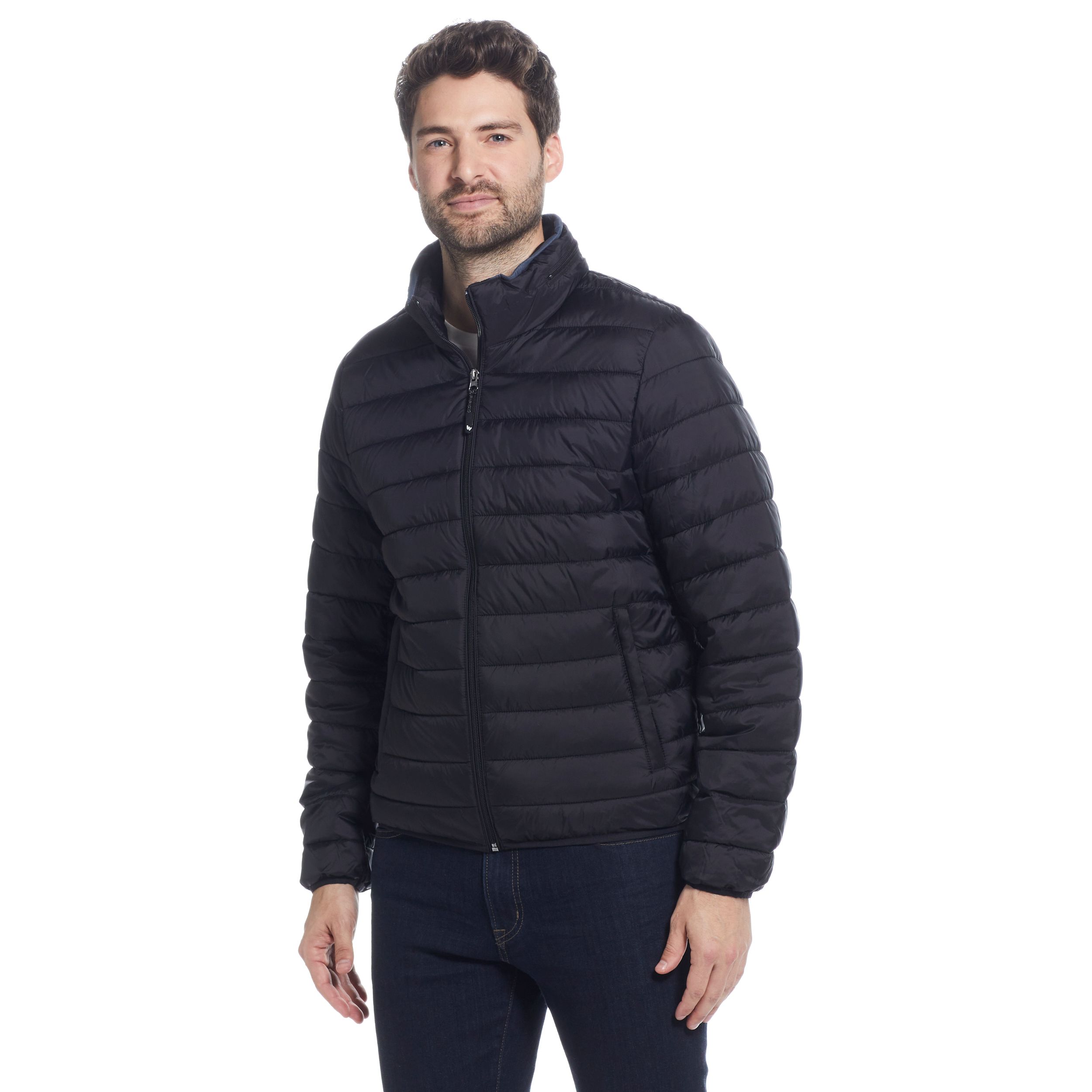  Weatherproof Men's Packable Pillow Jacket - Black - Bonton