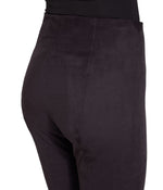 HI Waist Suede Legging Black