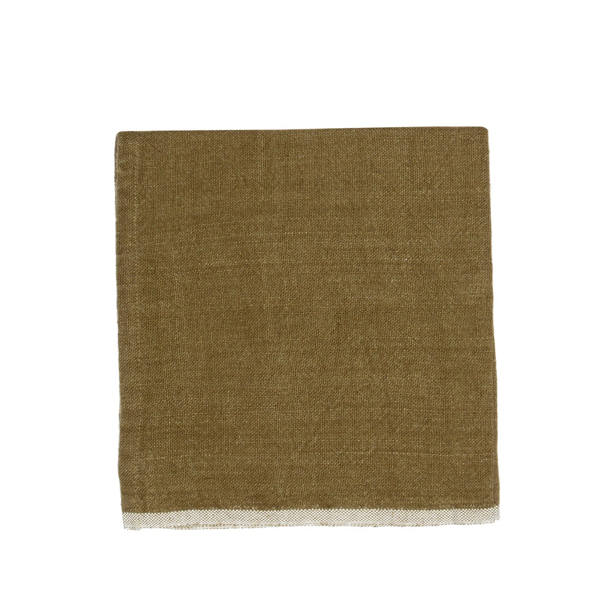  Caravan Chunky Linen Napkins, Set of 4 - Lime - Bonton