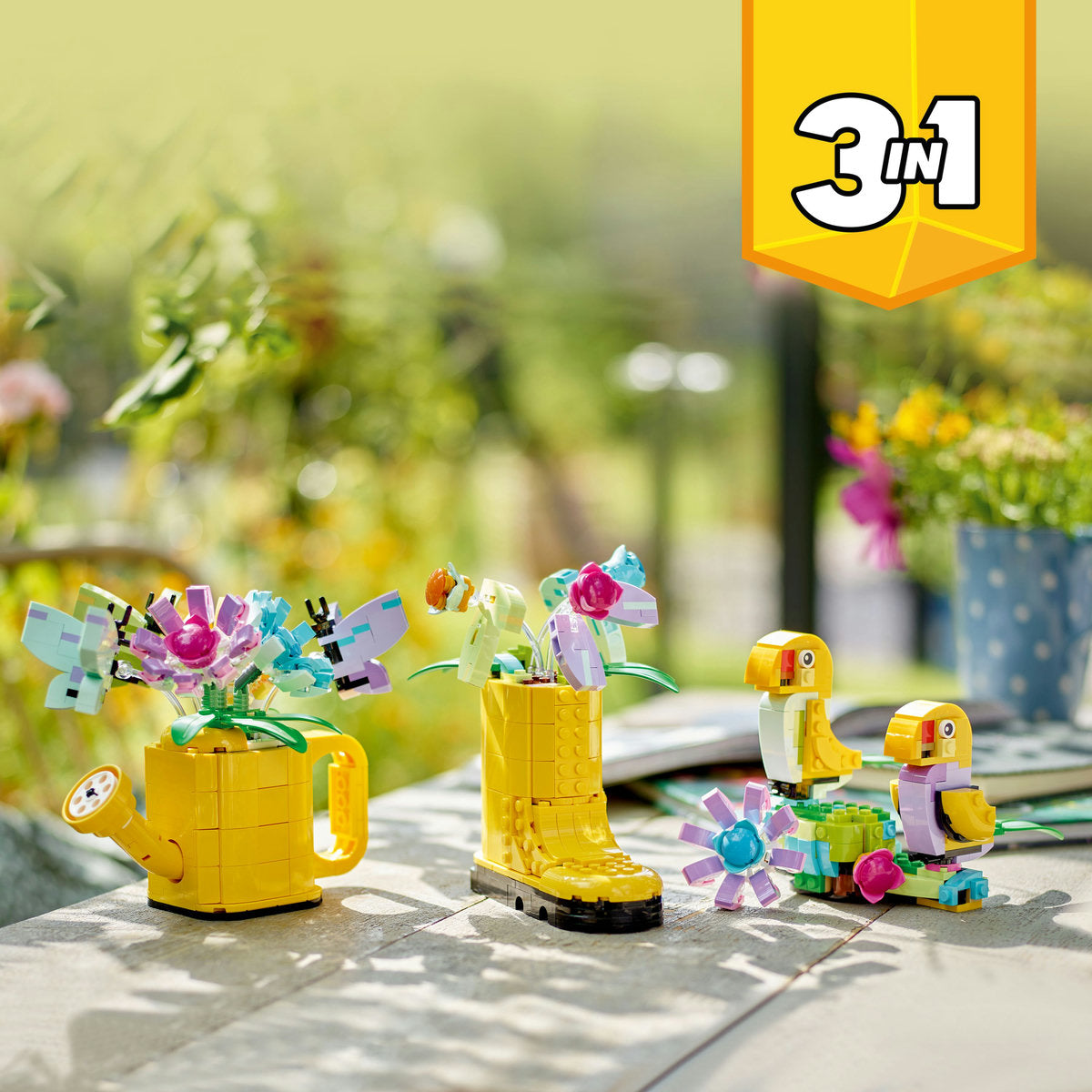  LEGO LEGO® Creator Flowers in Watering Can 3in1 Toy 31149 - Nature and Animals - Bonton