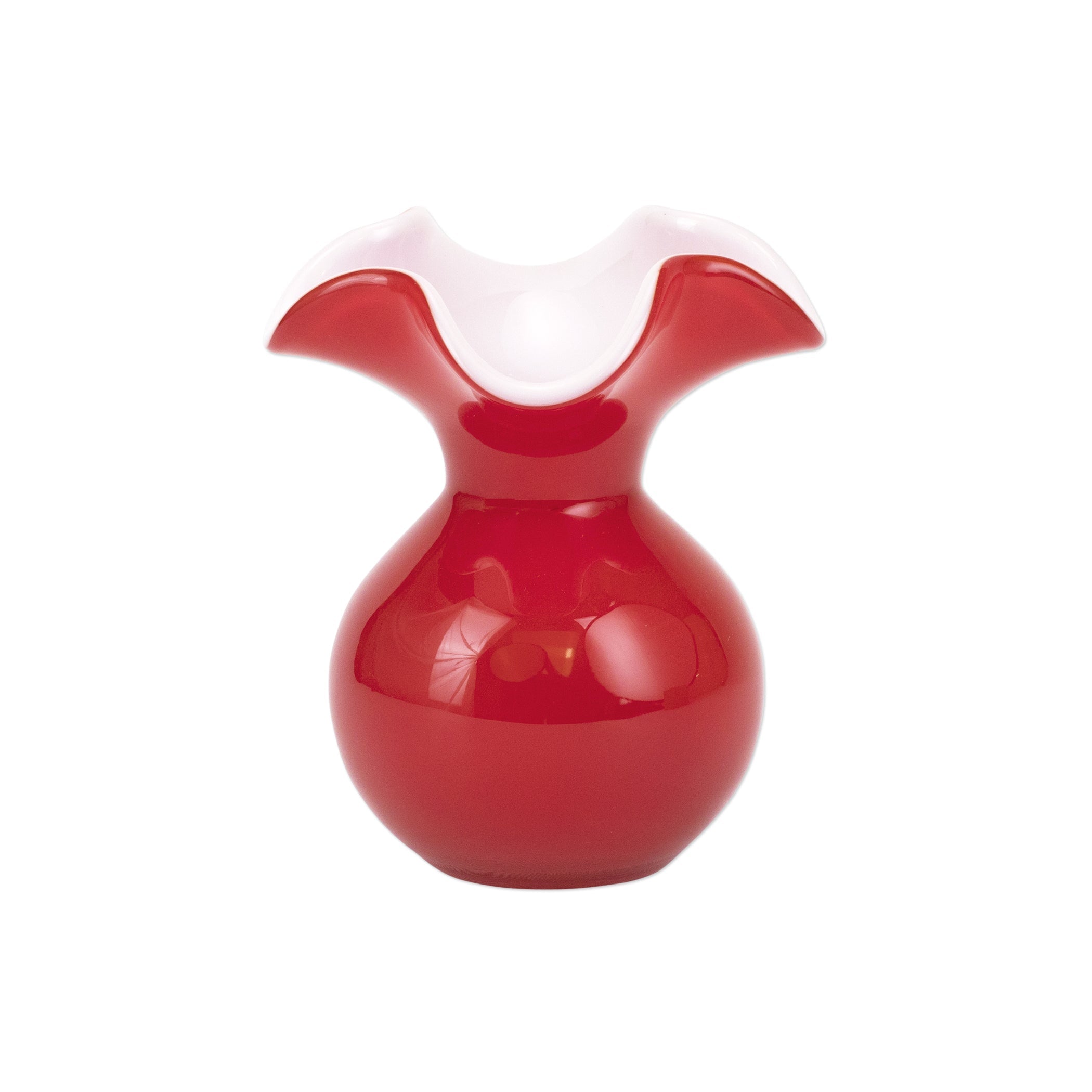  Vietri Hibiscus Glass Bud Vase - Red - Bonton