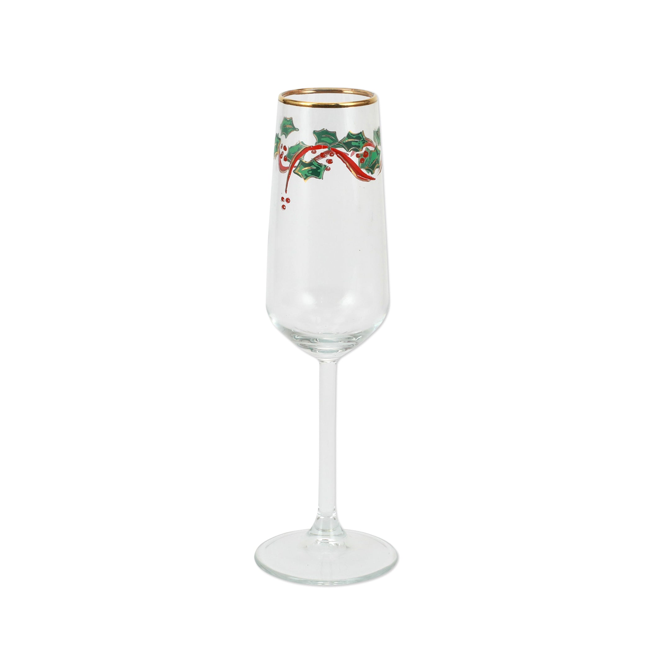  Vietri Holly Champagne Flute - Clear - Bonton