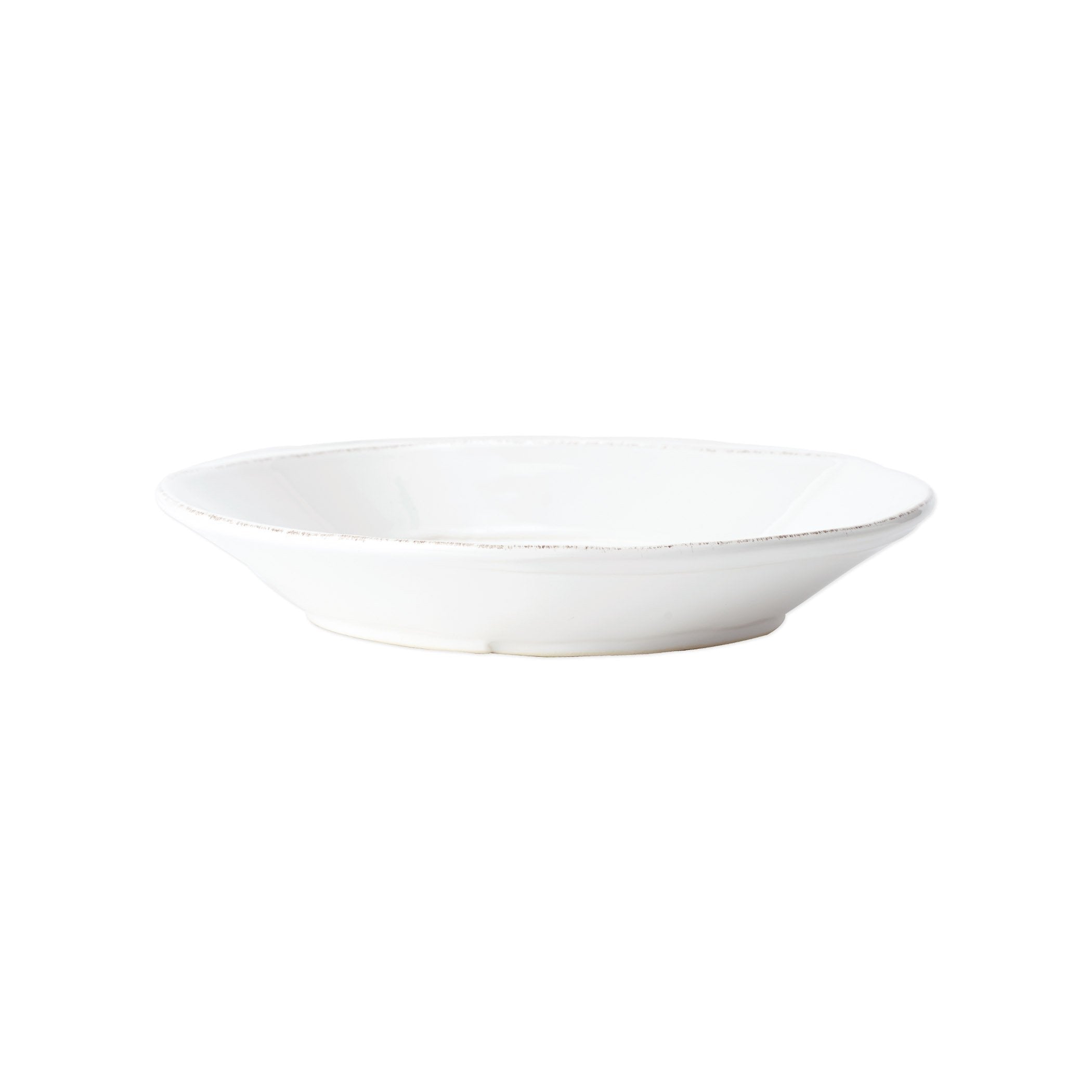  Vietri Melamine Lastra White Pasta Bowl - White - Bonton