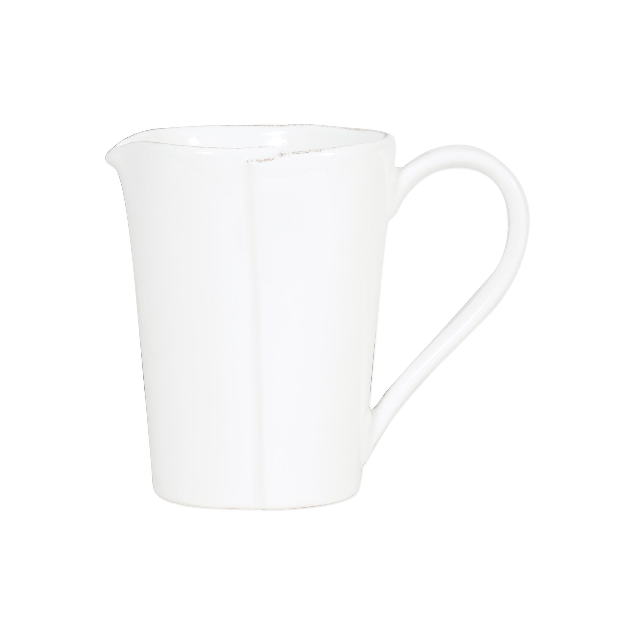  Vietri Melamine Lastra White Pitcher - White - Bonton