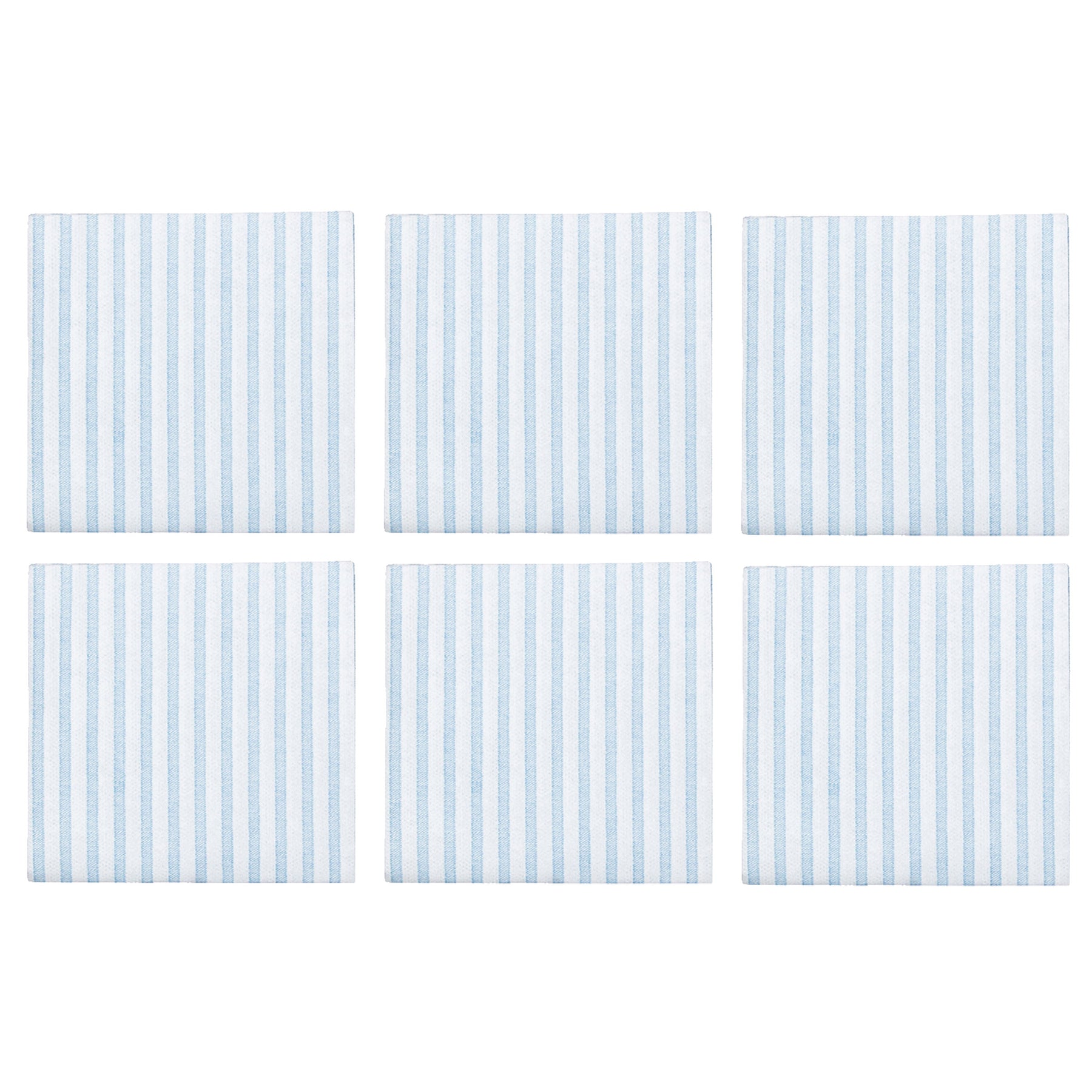  Vietri Papersoft Napkins Capri Cocktail Napkins (Pack of 20) - Set of 6 - Light Blue - Bonton