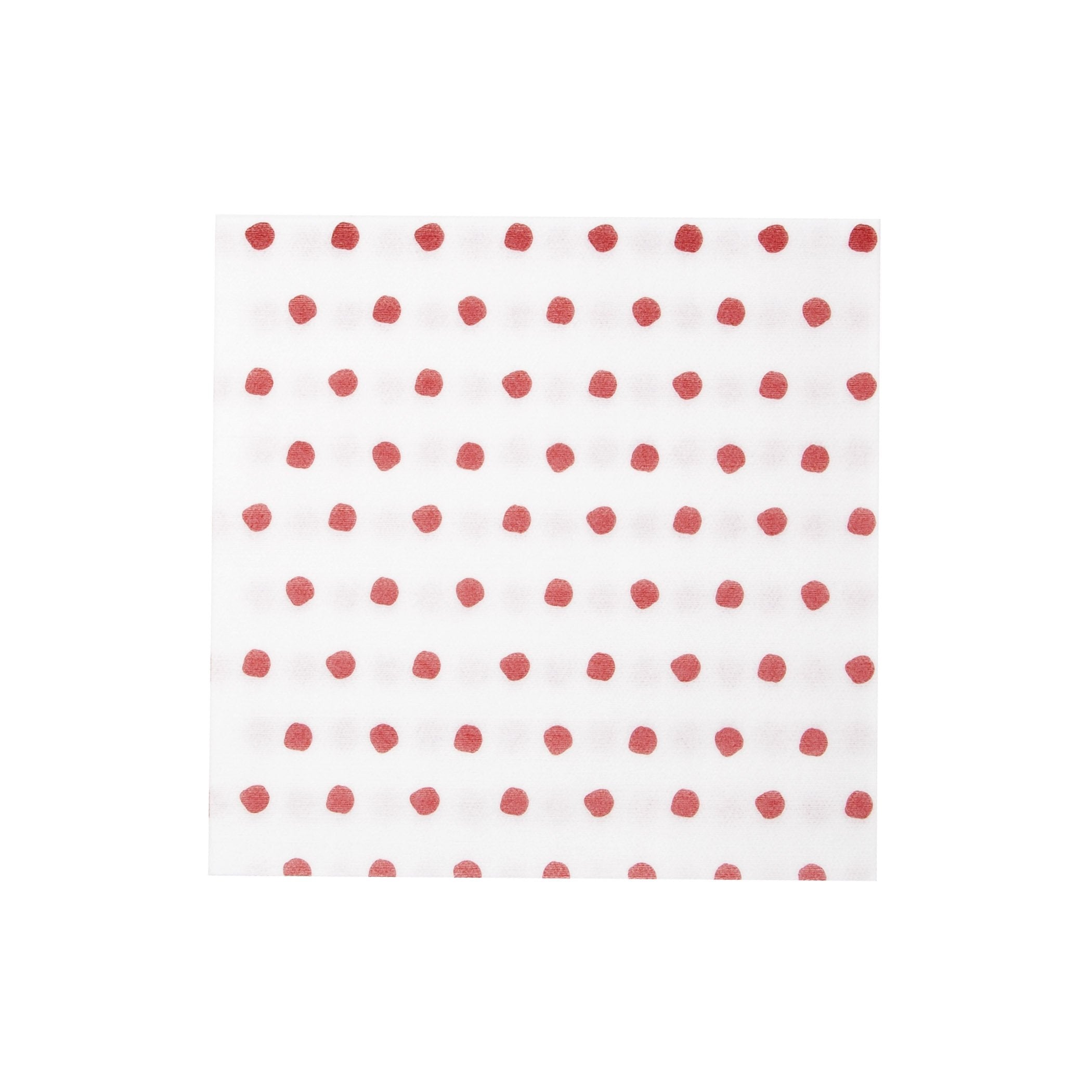  Vietri Papersoft Napkins Dot Dinner Napkins (Pack of 50) - Red - Bonton