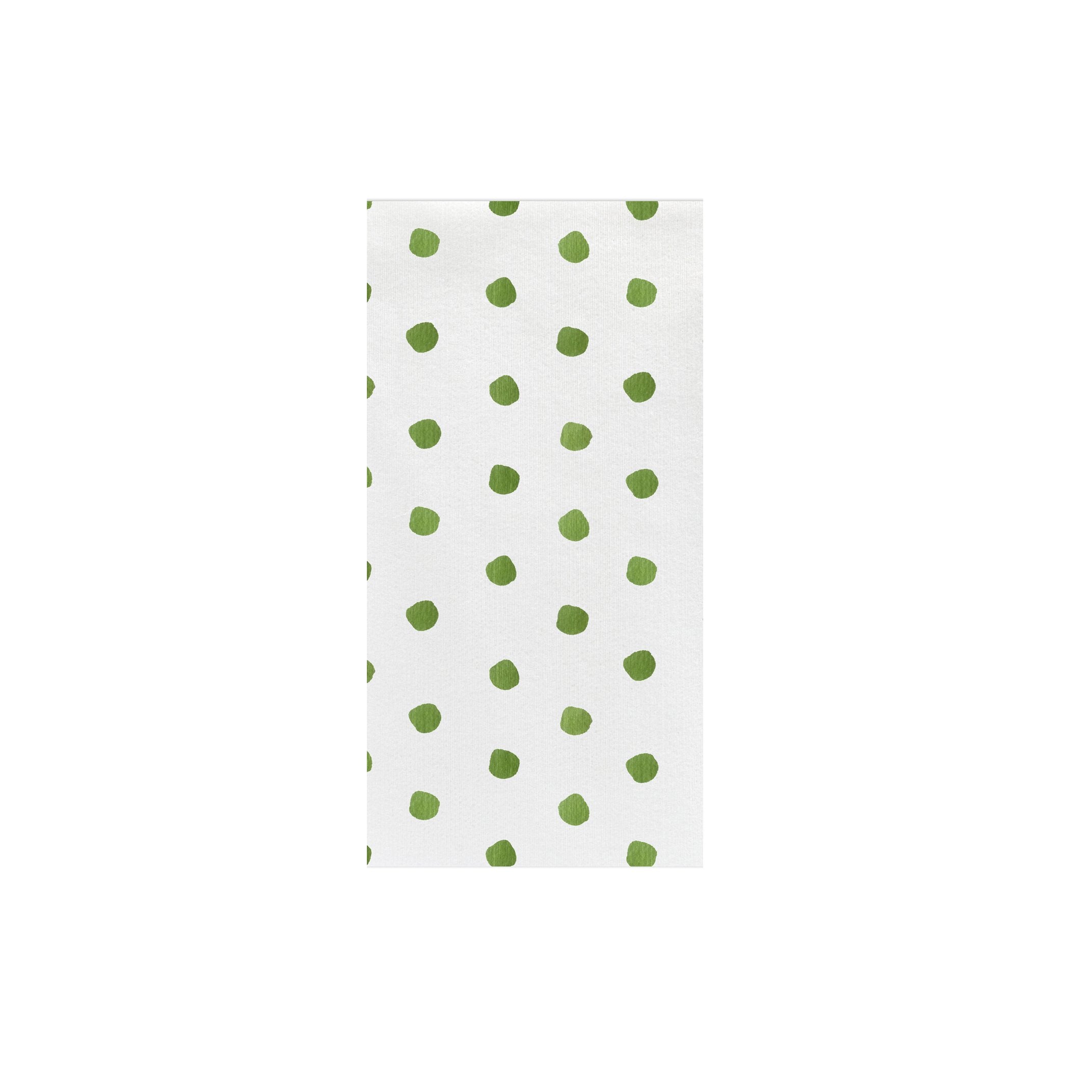  Vietri Papersoft Napkins Dot Guest Towels (Pack of 50) - Green - Bonton