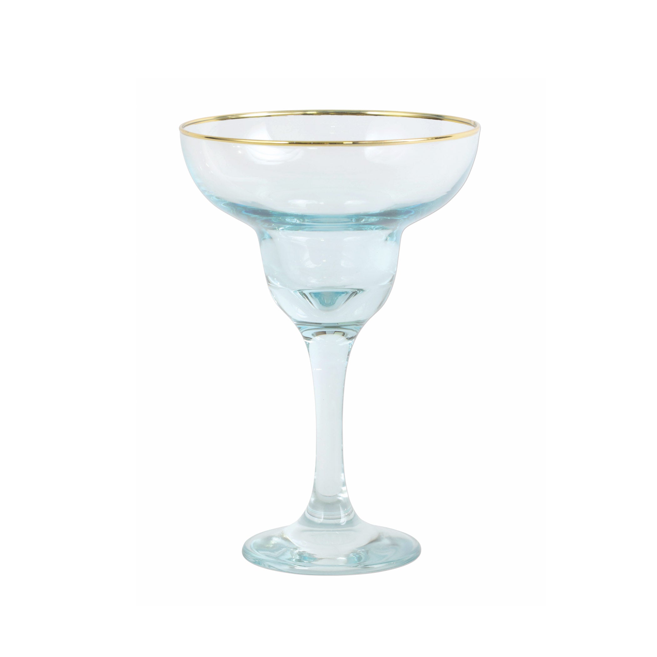  Vietri Rainbow Margarita Glass - Turquoise - Bonton