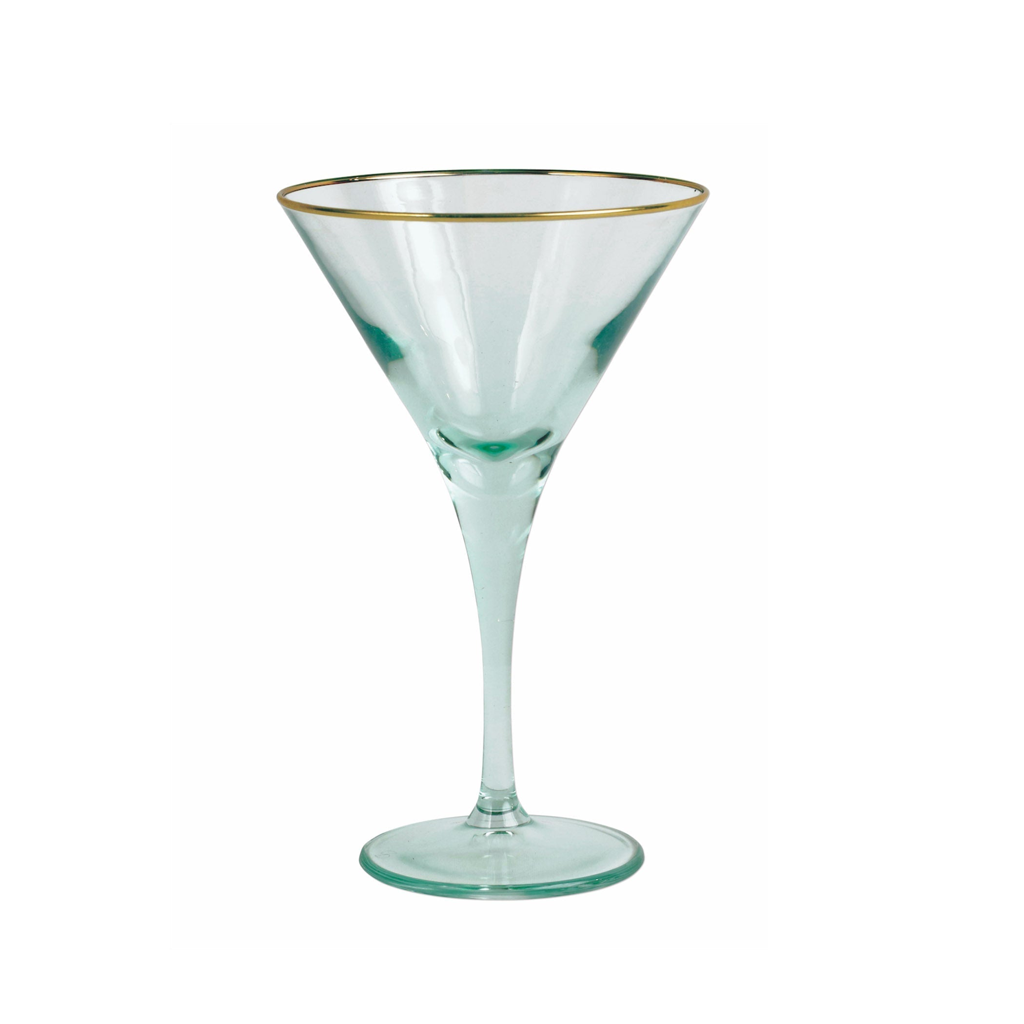  Vietri Rainbow Martini Glass - Green - Bonton