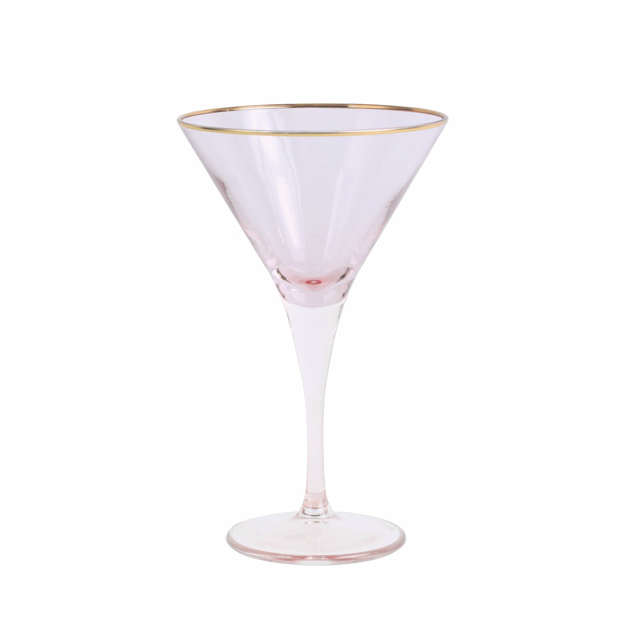  Vietri Rainbow Martini Glass - Pink - Bonton