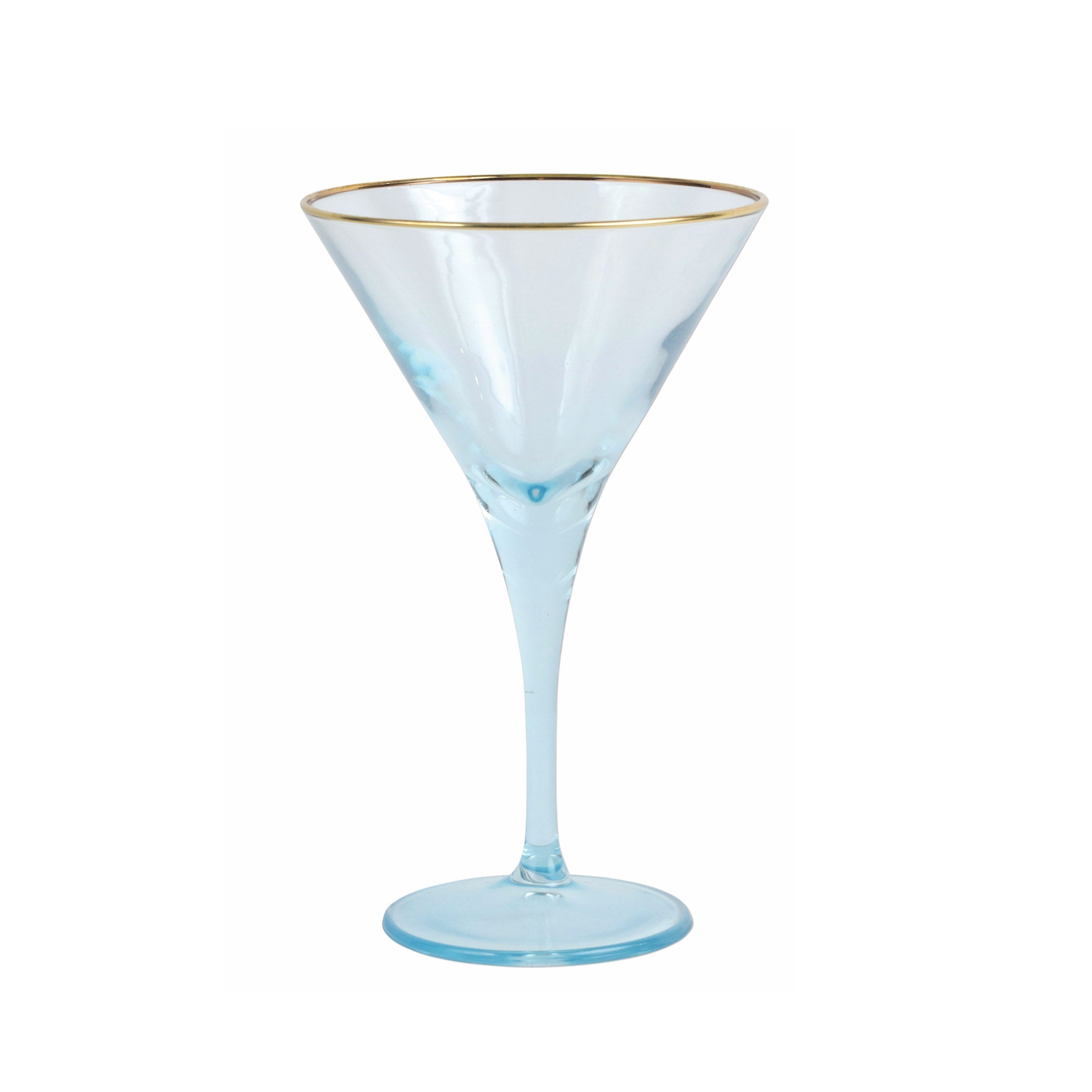  Vietri Rainbow Martini Glass - Turquoise - Bonton