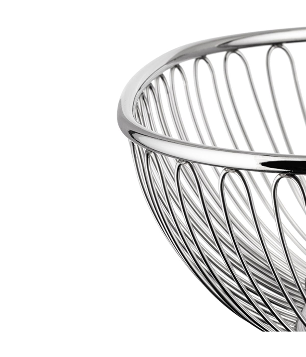  Alessi Squared Wired Basket - Silver - Bonton