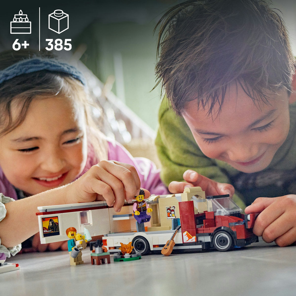  LEGO LEGO® City Holiday Adventure Camper Van Toy Vehicle Set 60454 - LEGO City - Bonton