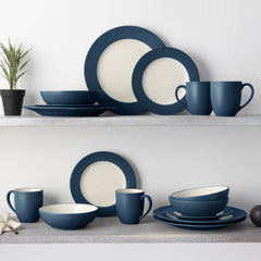 Colorwave 16-Piece Rim Dinnerware Set, Service for 4