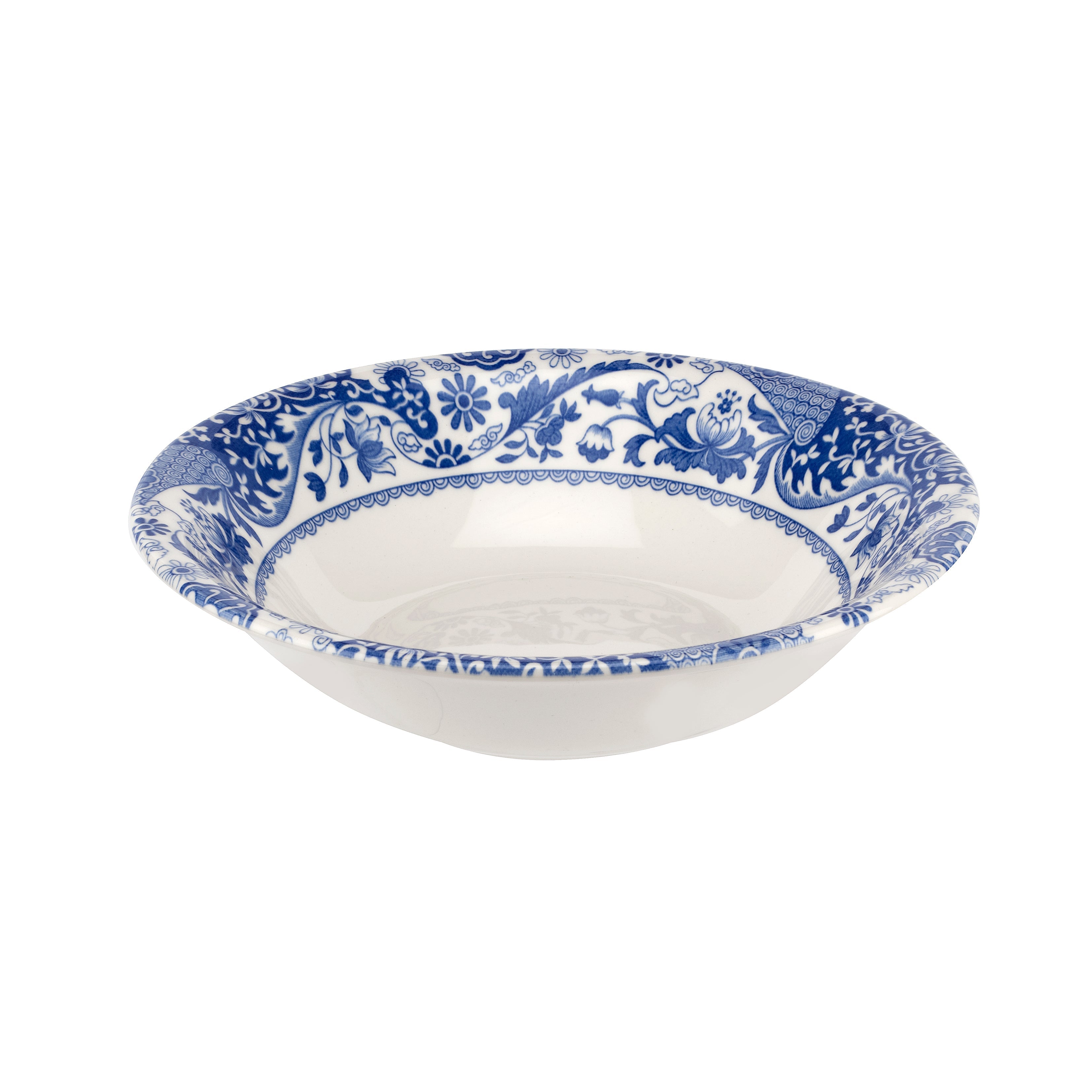  Spode Blue Italian Brocato Cereal Bowl Set of 4 - Blue - Bonton