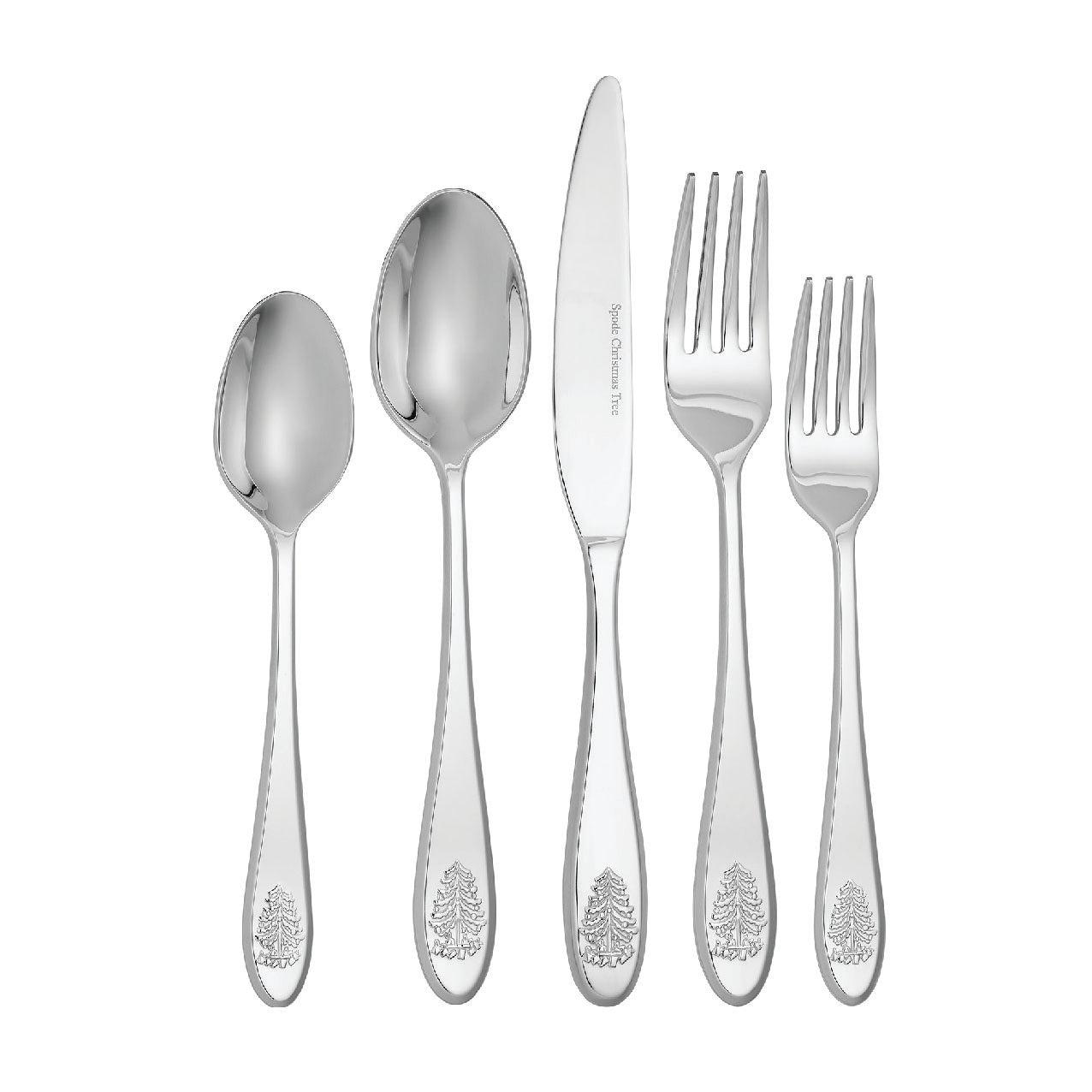  Spode Christmas Tree 20 Piece Flatware Set - White - Bonton