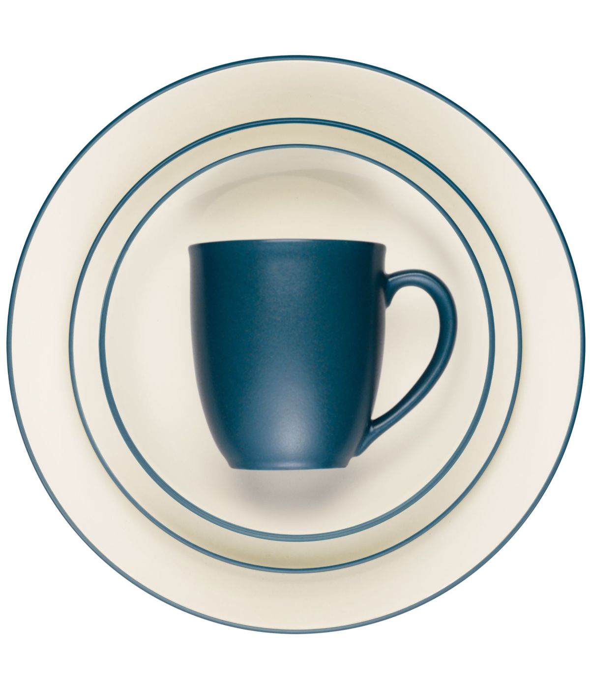  Noritake Colorwave 4 Piece Coupe Place Setting - Blue - Bonton