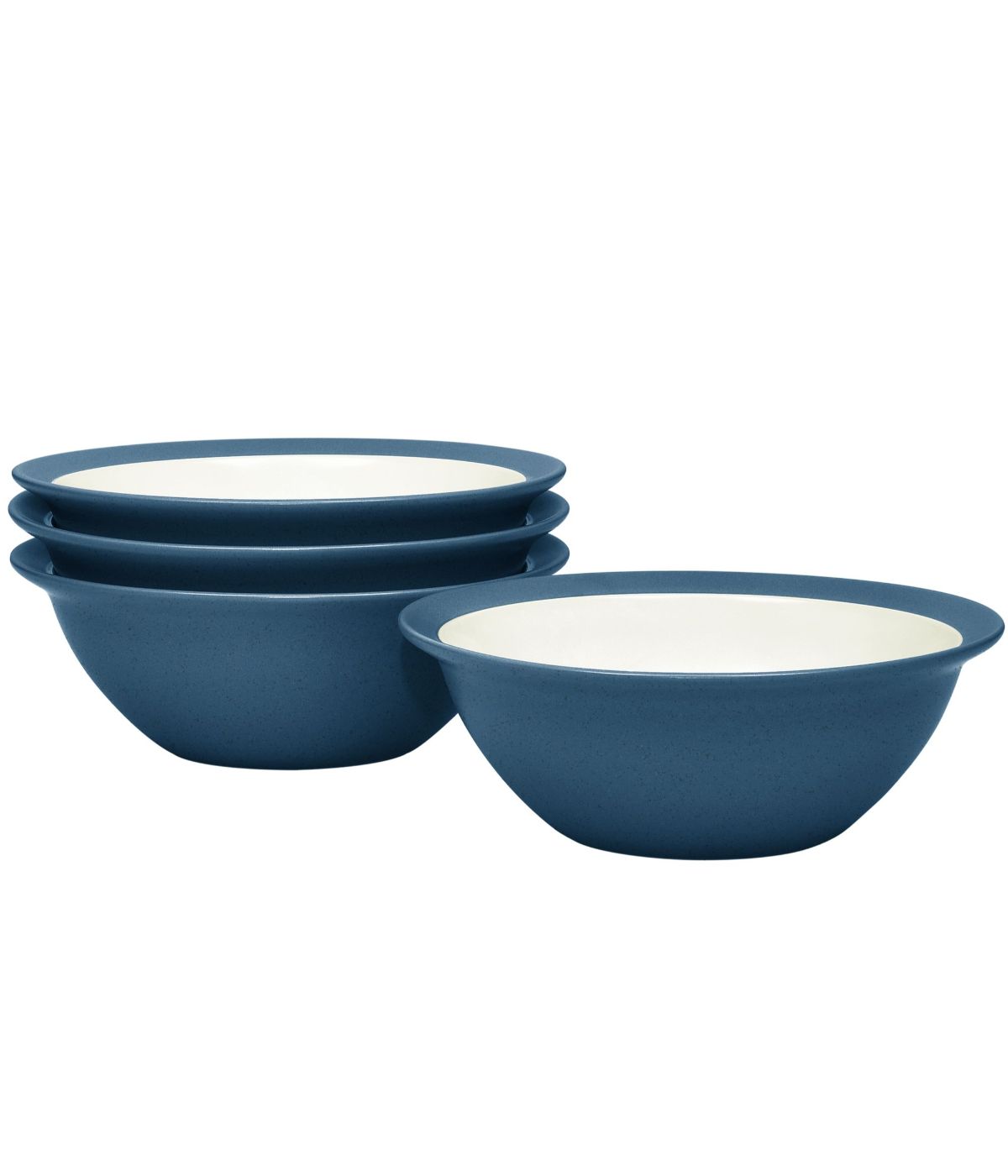  Noritake Colorwave Curve Set of 4 Soup/Cereal Bowls - Blue - Bonton