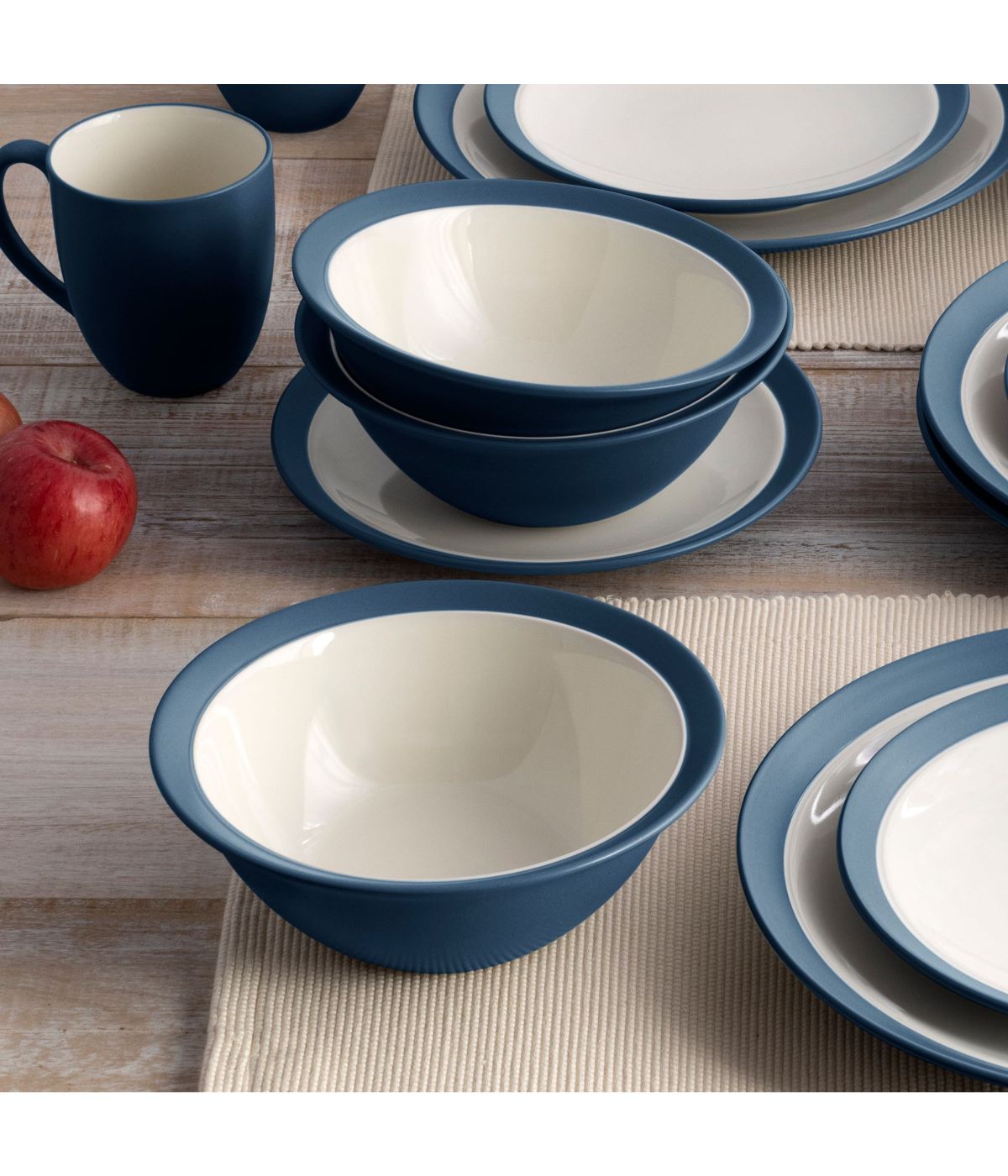  Noritake Colorwave Curve Set of 4 Soup/Cereal Bowls - Blue - Bonton