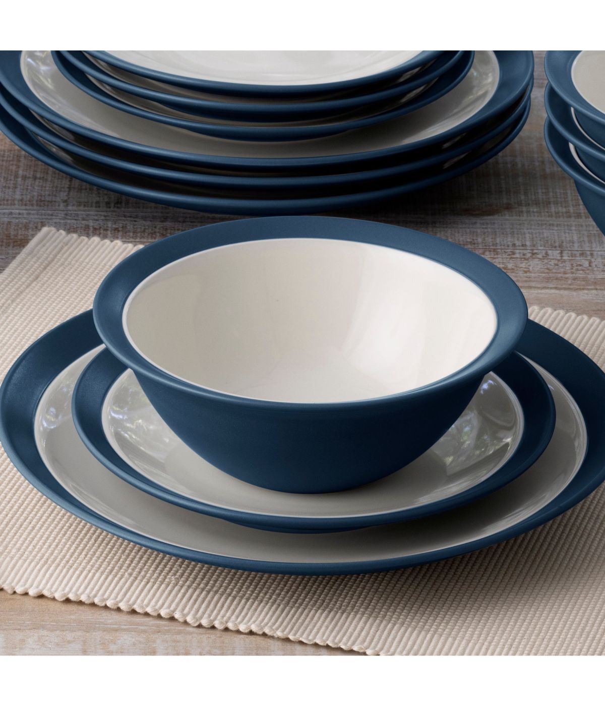  Noritake Colorwave Curve Set of 4 Soup/Cereal Bowls - Blue - Bonton