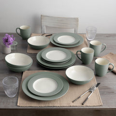 Colorwave 16-Piece Rim Dinnerware Set, Service for 4