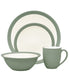  Noritake Colorwave Curve 4 Piece Curve Place Setting - Green - Bonton