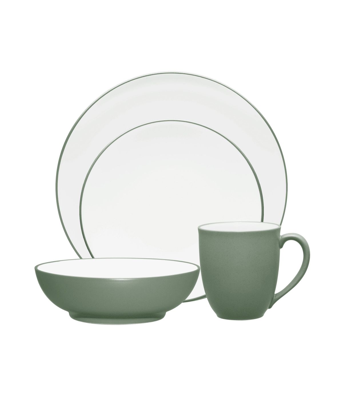  Noritake Colorwave 4 Piece Coupe Place Setting - Green - Bonton