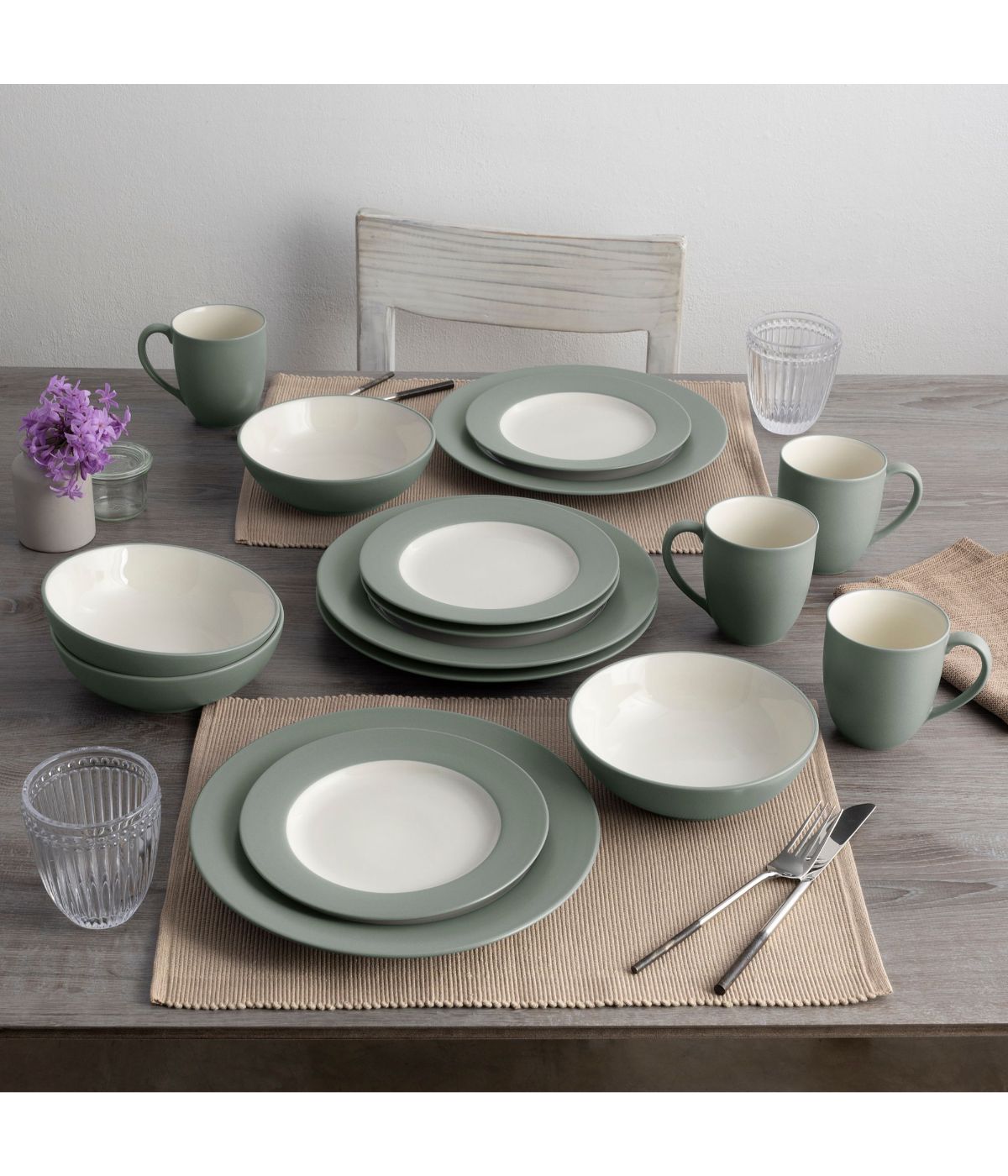  Noritake Colorwave 4 Piece Rim Place Setting - Green - Bonton