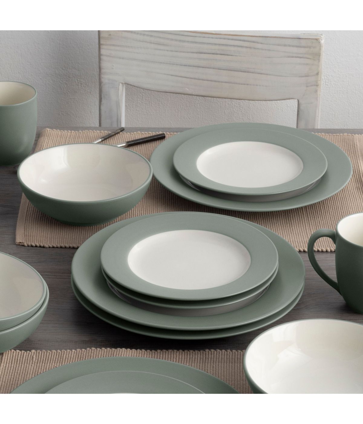  Noritake Colorwave 4 Piece Rim Place Setting - Green - Bonton