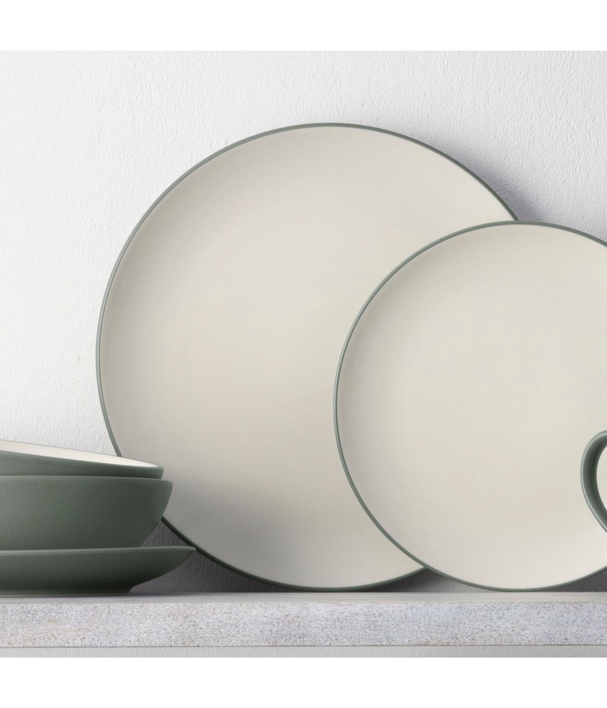  Noritake Colorwave Set of 4 Coupe Dinner Plates - Green - Bonton