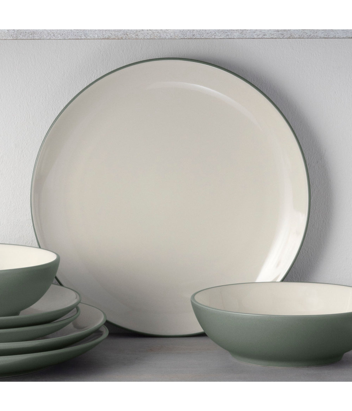  Noritake Colorwave Set of 4 Coupe Dinner Plates - Green - Bonton