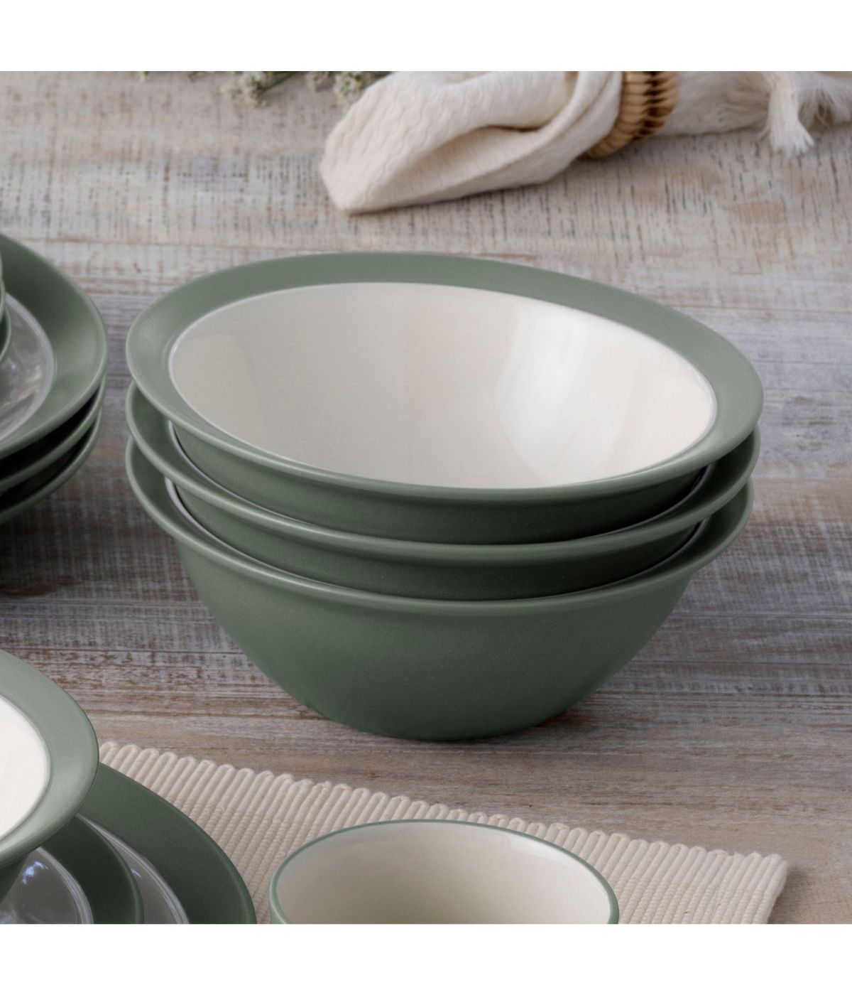  Noritake Colorwave Curve Set of 4 Soup/Cereal Bowls - Green - Bonton