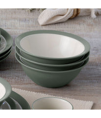 Colorwave Curve Set of 4 Soup/Cereal Bowls Green