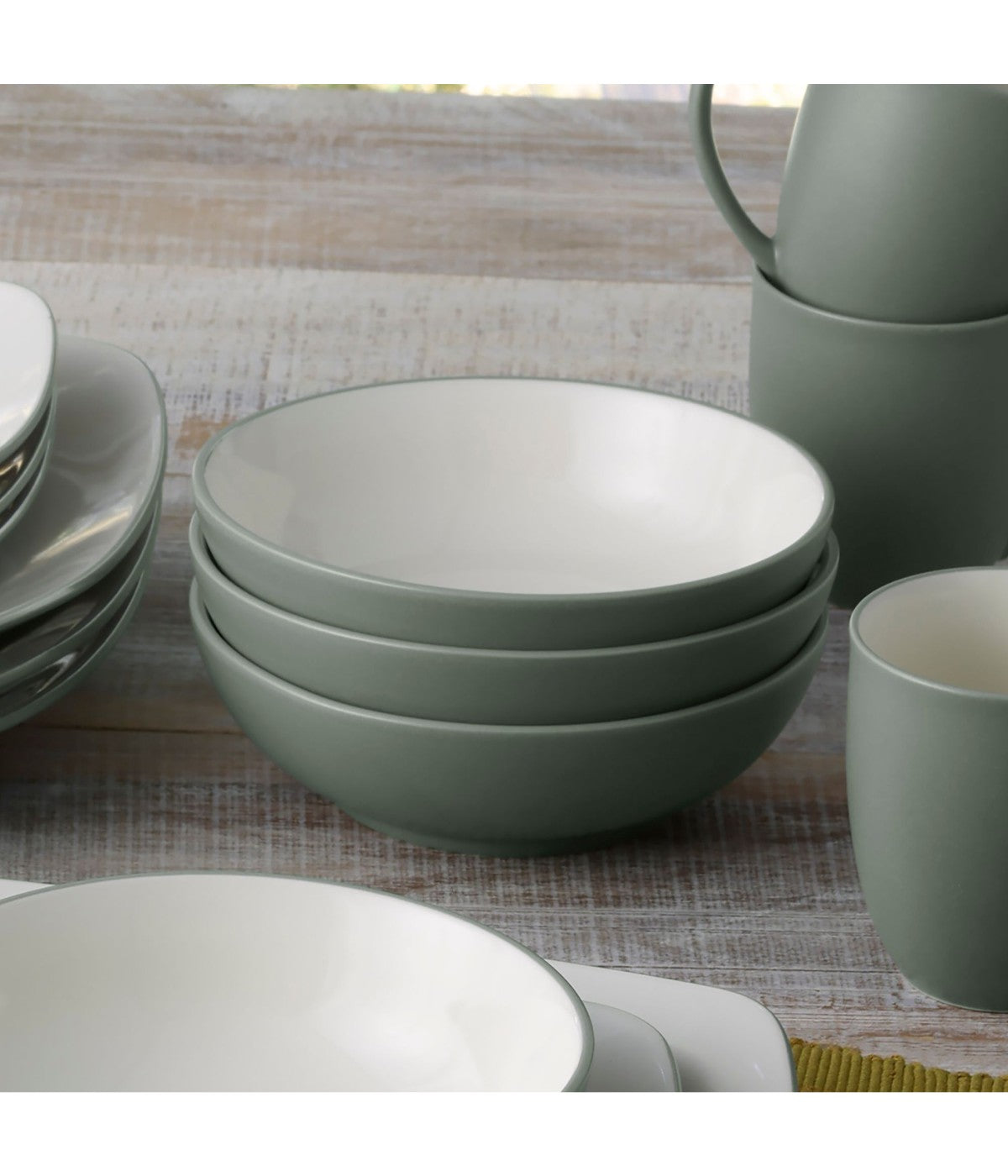  Noritake Colorwave Set of 4 Soup/Cereal Bowls - Green - Bonton