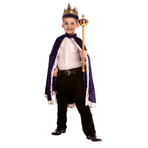 King Crown and Robe Costume - Kids by Dress Up America