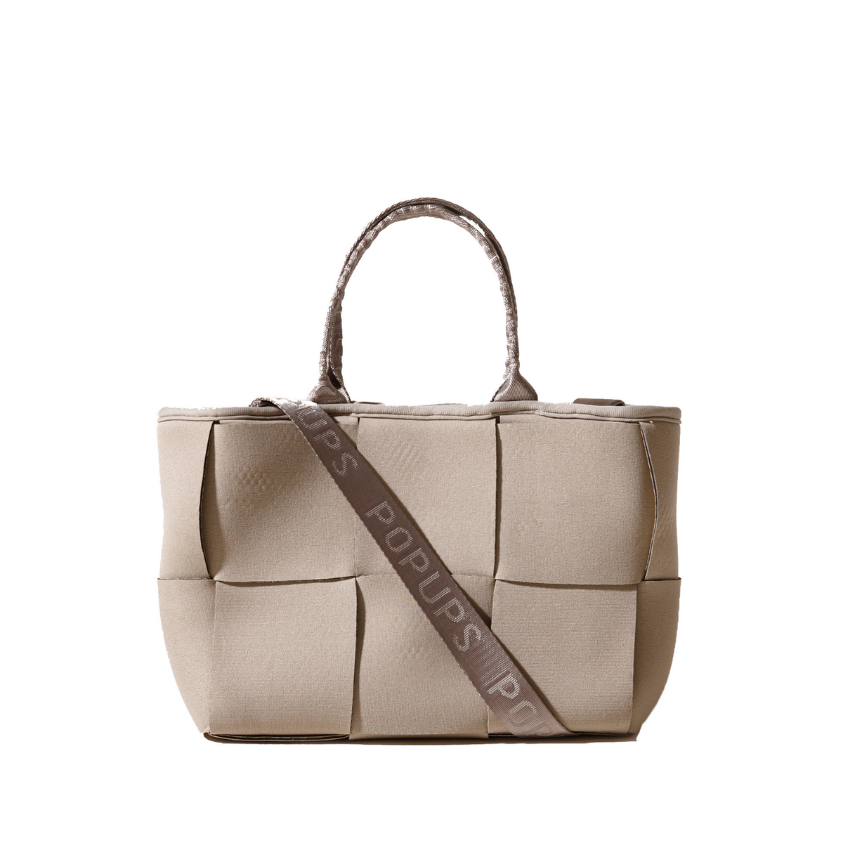  Pop Ups Brand Mini Icon Tote Taupe - Default Title - Bonton