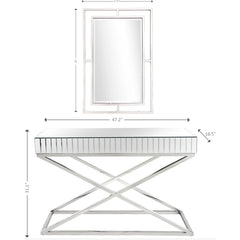 Kinney Wall Mirror and Console Table