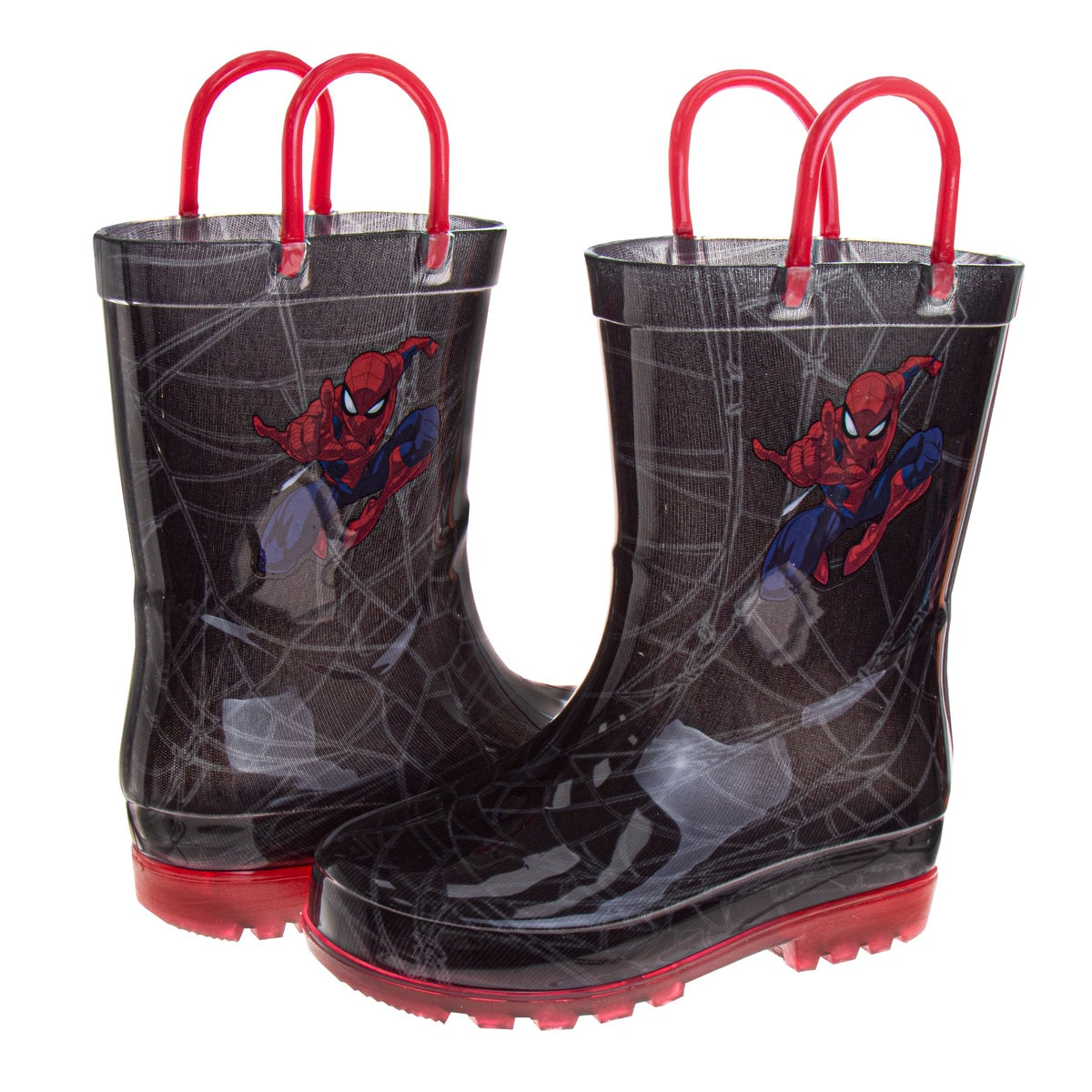  Josmo Josmo Boys Marvel Spider-Man Boots – Waterproof Rubber Rainboots (Toddler) - 7-8 - Bonton