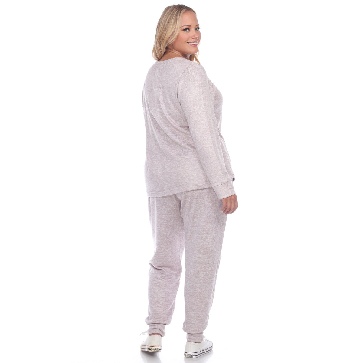  White Mark Plus Size 2 Piece Lounge Set - 1X - Bonton