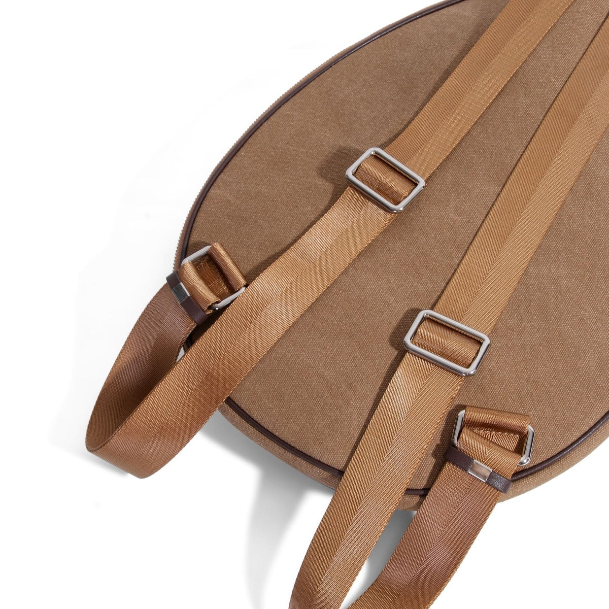  Jurgi Tennis Backpack - Brown Canvas & Leather - Brown - Bonton