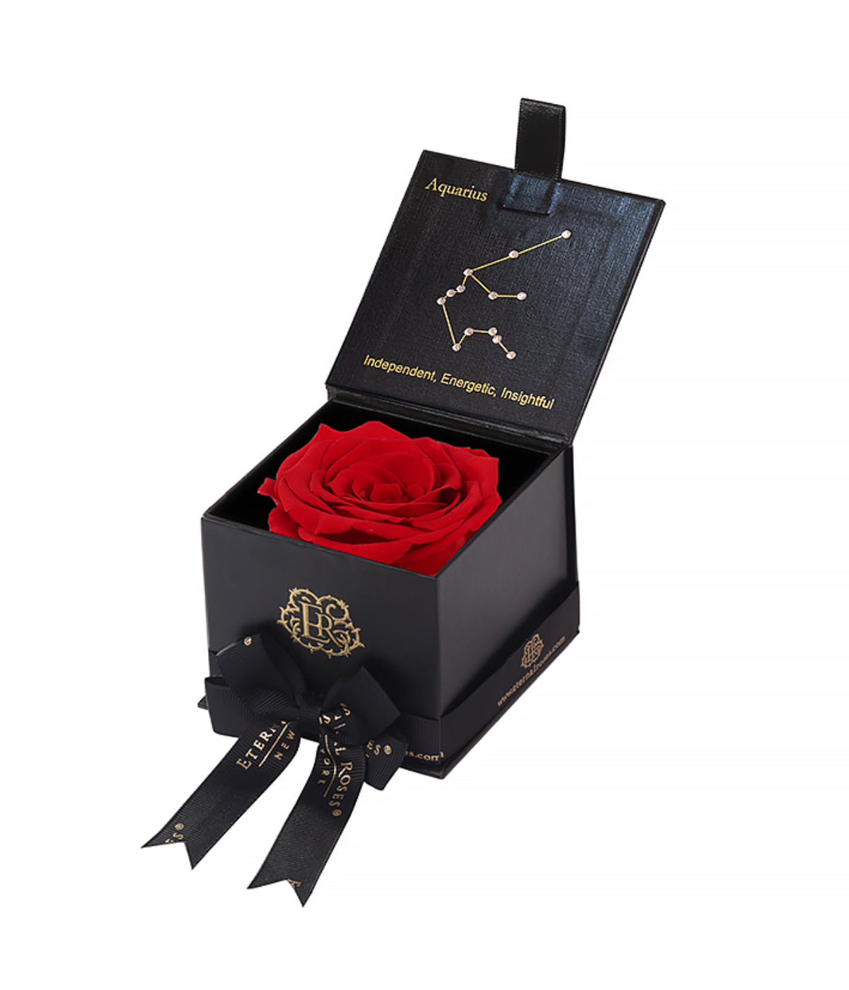  Eternal Roses Astor Gift Box - Aquarius - Scarlet - Bonton