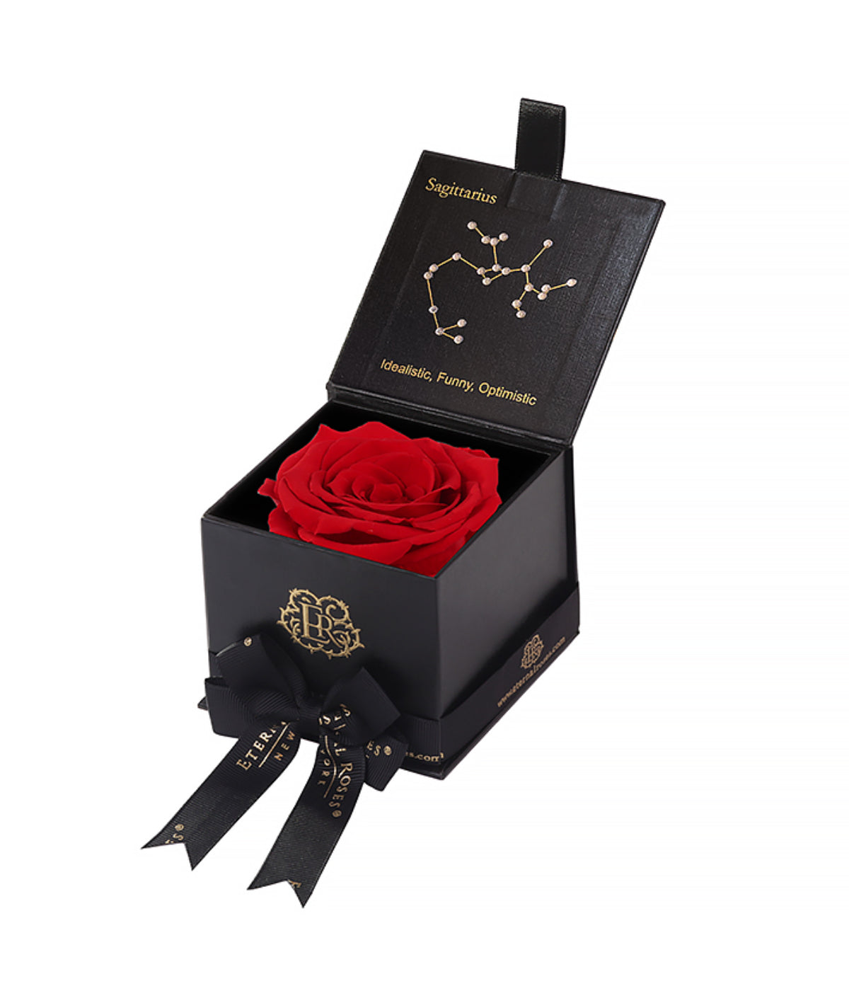  Eternal Roses Astor Gift Box - Sagittarius - Scarlet - Bonton